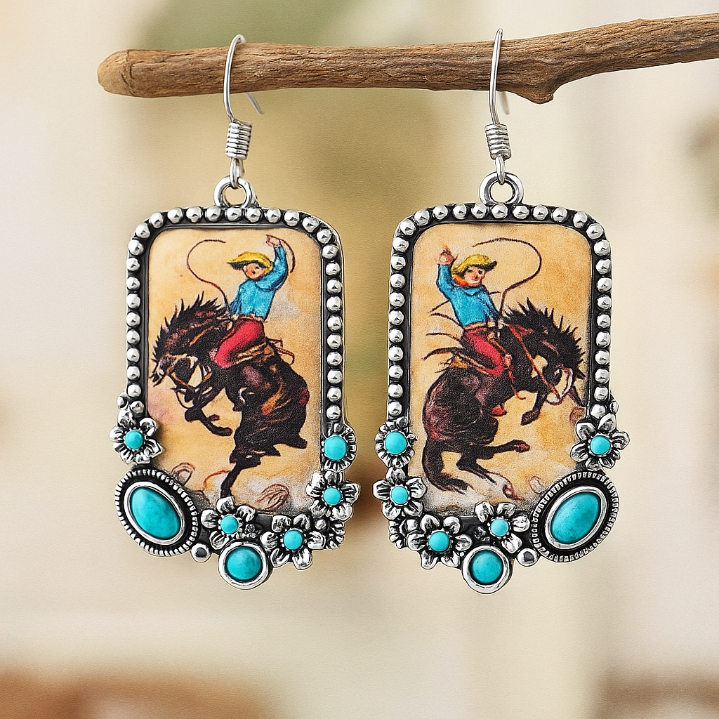 Wild Rider Turquoise Drops