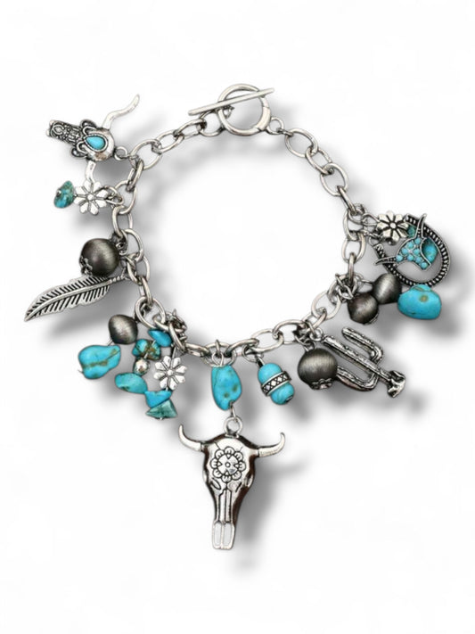Ranchin' Life Charm Style Fashion Bracelet