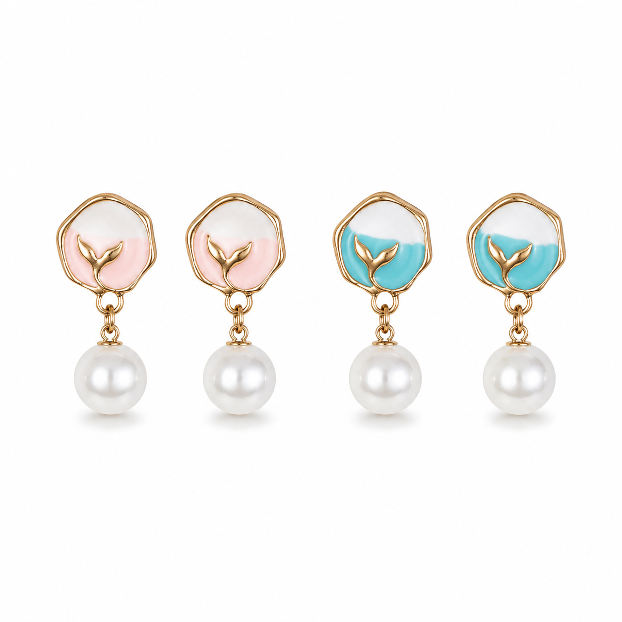 Mermaid's Kiss Pearl Studs