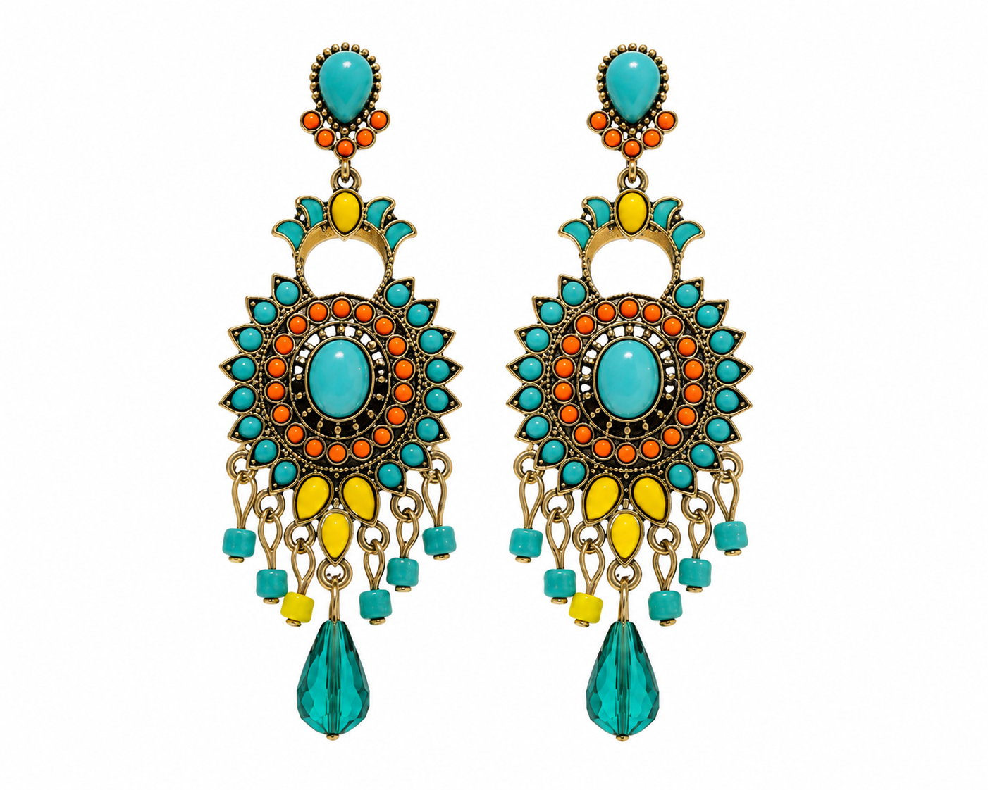 Sunset Fiesta Statement Earrings