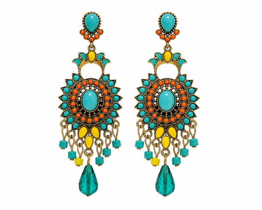 Sunset Fiesta Statement Earrings
