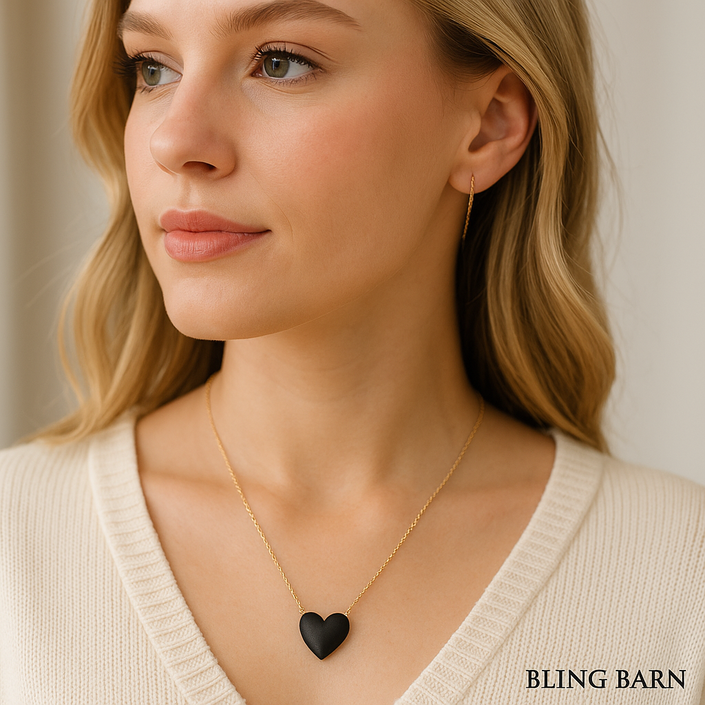 Midnight Heart Necklace