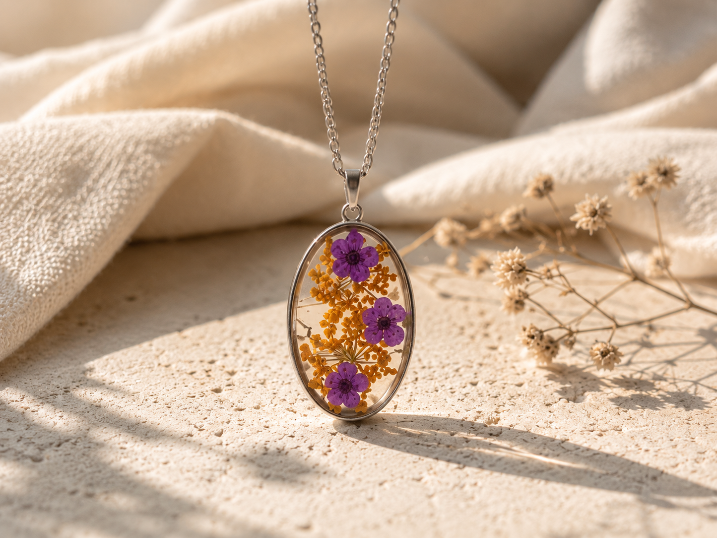 Wildflower Keepsake Necklace