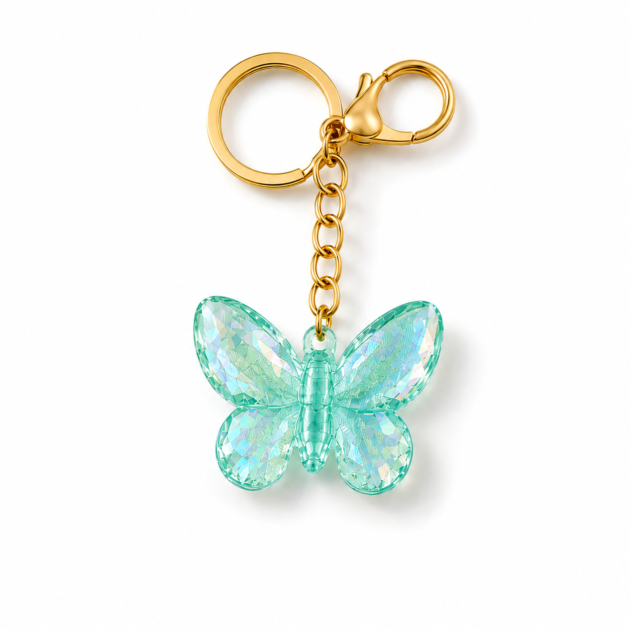 Flutter Glow Butterfly Keychain