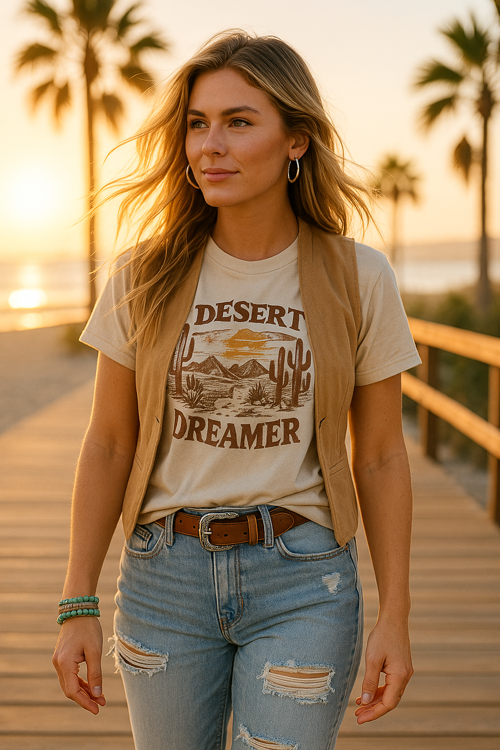 Silver Rodeo Hoop Earrings