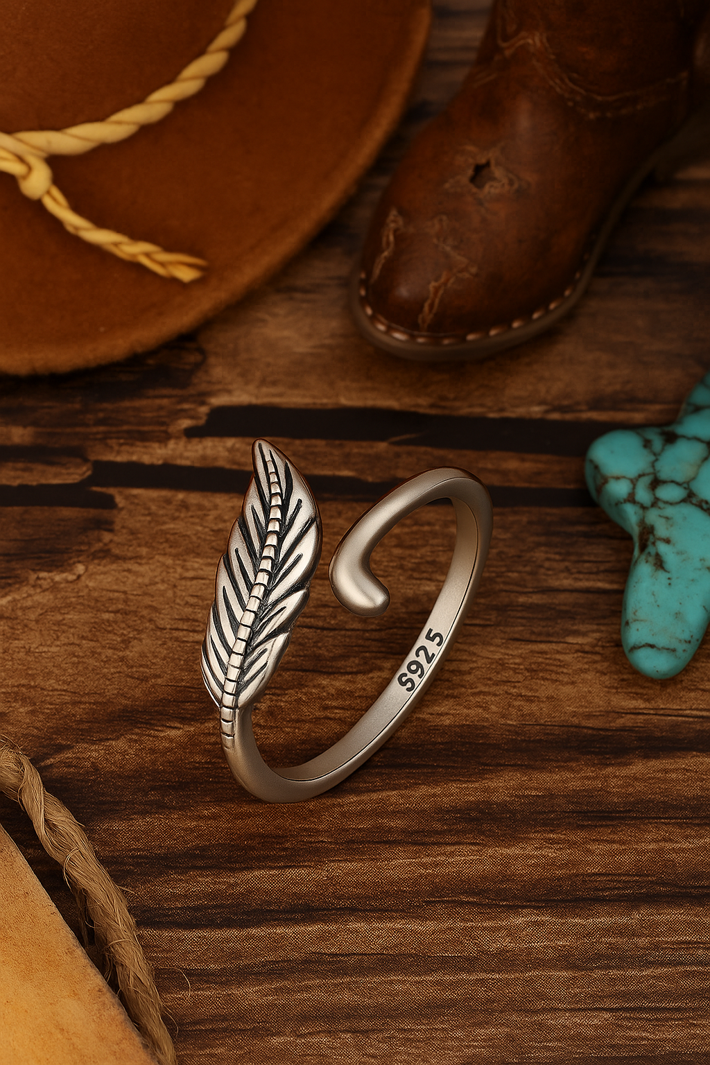 Sterling 925 Silver Featherlight Grace Ring
