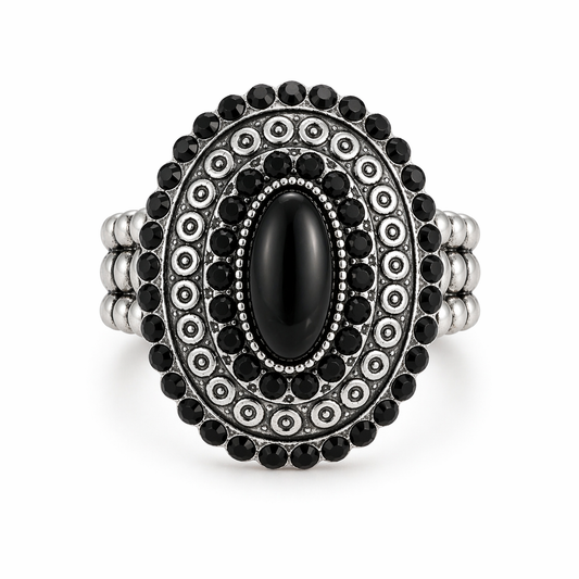 Midnight Cowgirl Halo Stretch Ring