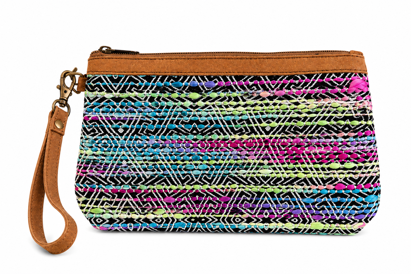Midnight Mirage Beaded Wristlet – Colorful Boho Western Boutique Clutch Bag
