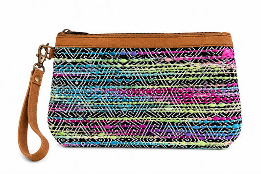 Midnight Mirage Beaded Wristlet – Colorful Boho Western Boutique Clutch Bag