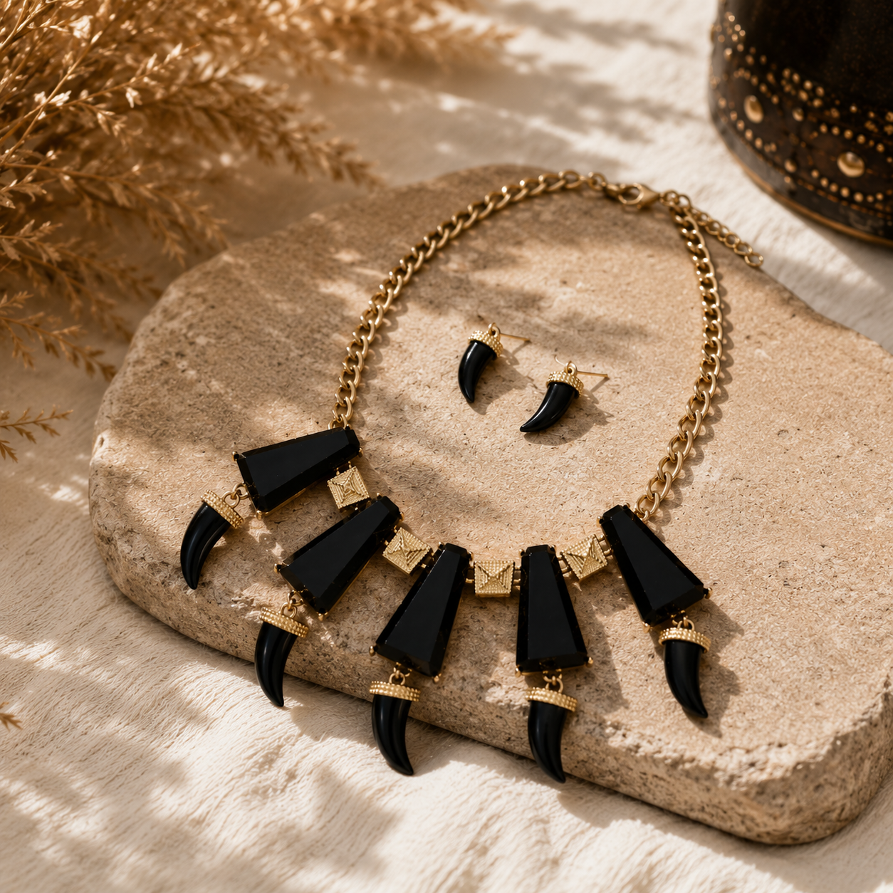 Midnight Mesa Statement Necklace Set