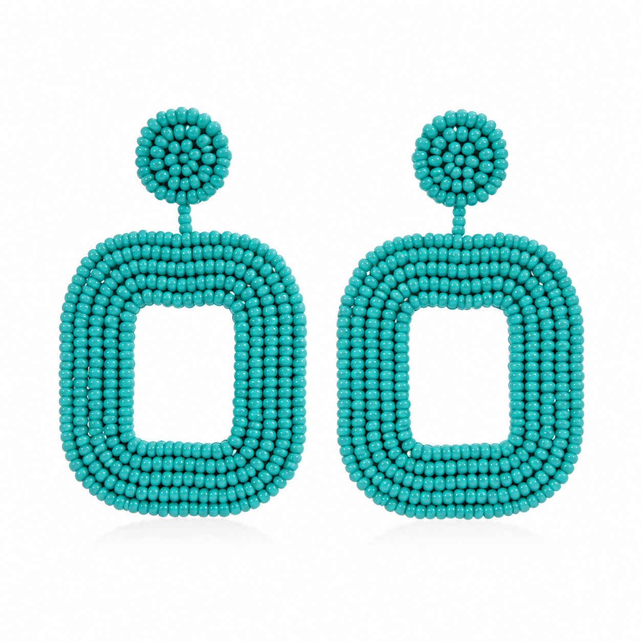 Santa Fe Skies Beaded Statement Earrings
