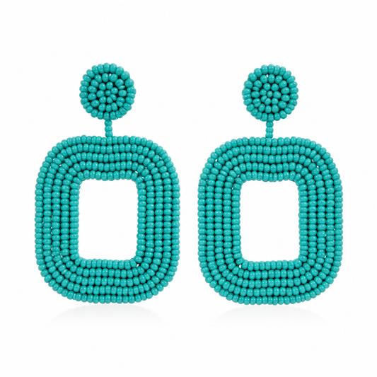 Santa Fe Skies Beaded Statement Earrings
