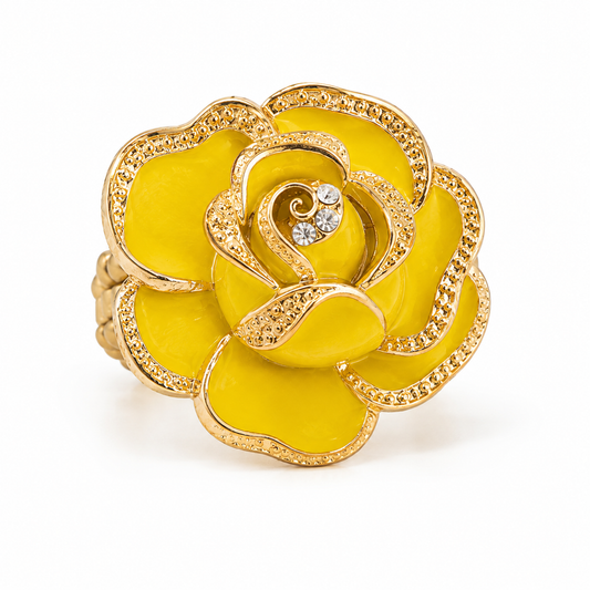 Golden Bloom Stretch Ring