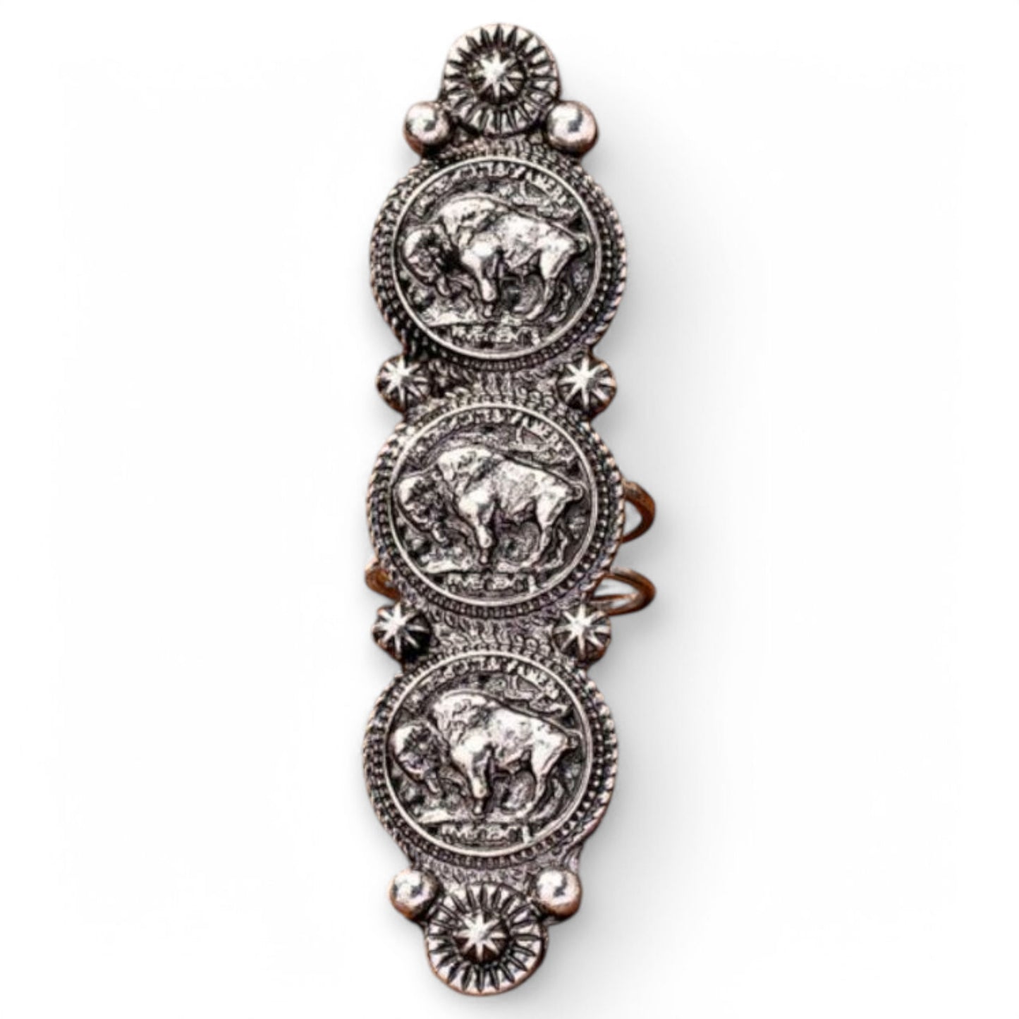 Rich In Buffalo Adjustable Statement Fashion Ring