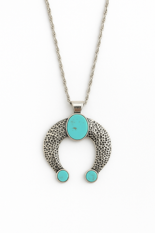 Saddle Moon Pendant Necklace - The Bling Barn western fashion jewelry