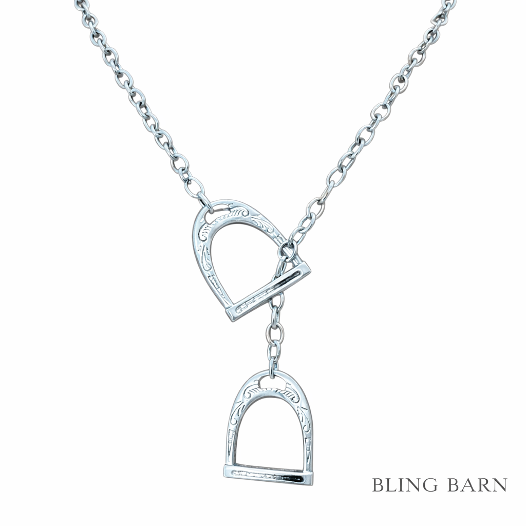 The Open Range Stirrup Necklace