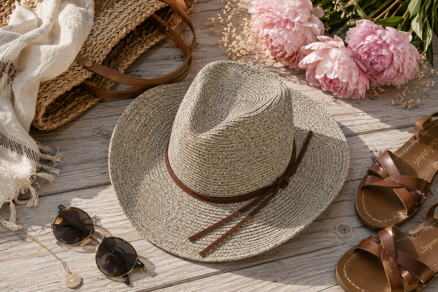 Saddle Creek Shapeable Straw Ranch Hat