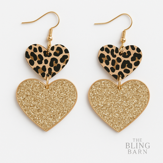 Wild Heart Glam Drop Earrings