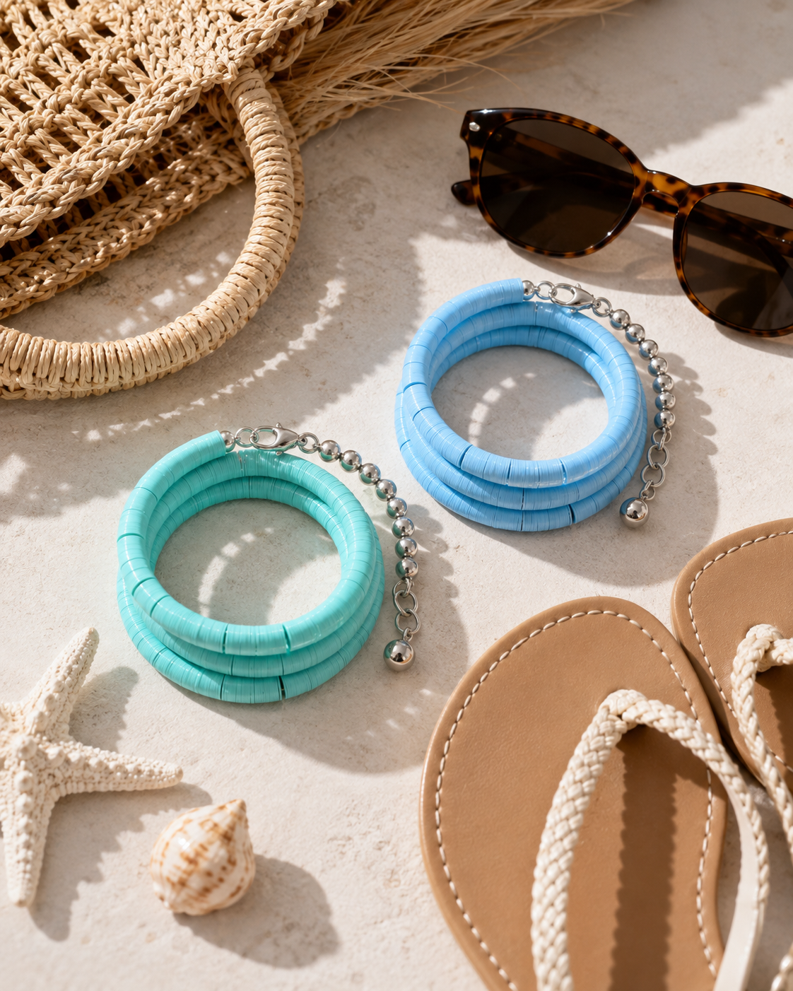 Coastal Breeze Layered Wrap Bracelet