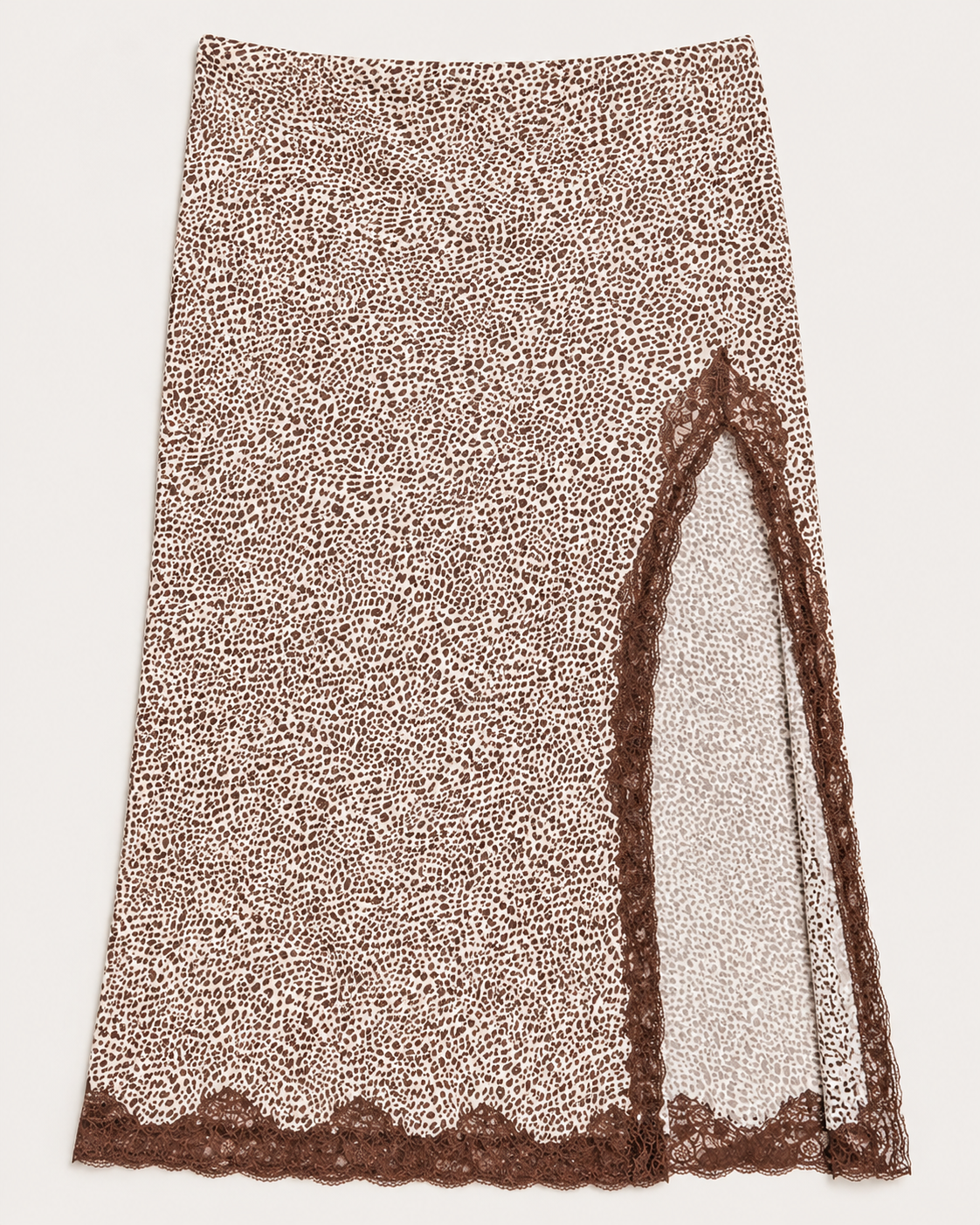 Saddle & Lace Cheetah Print Western Maxi Skirt