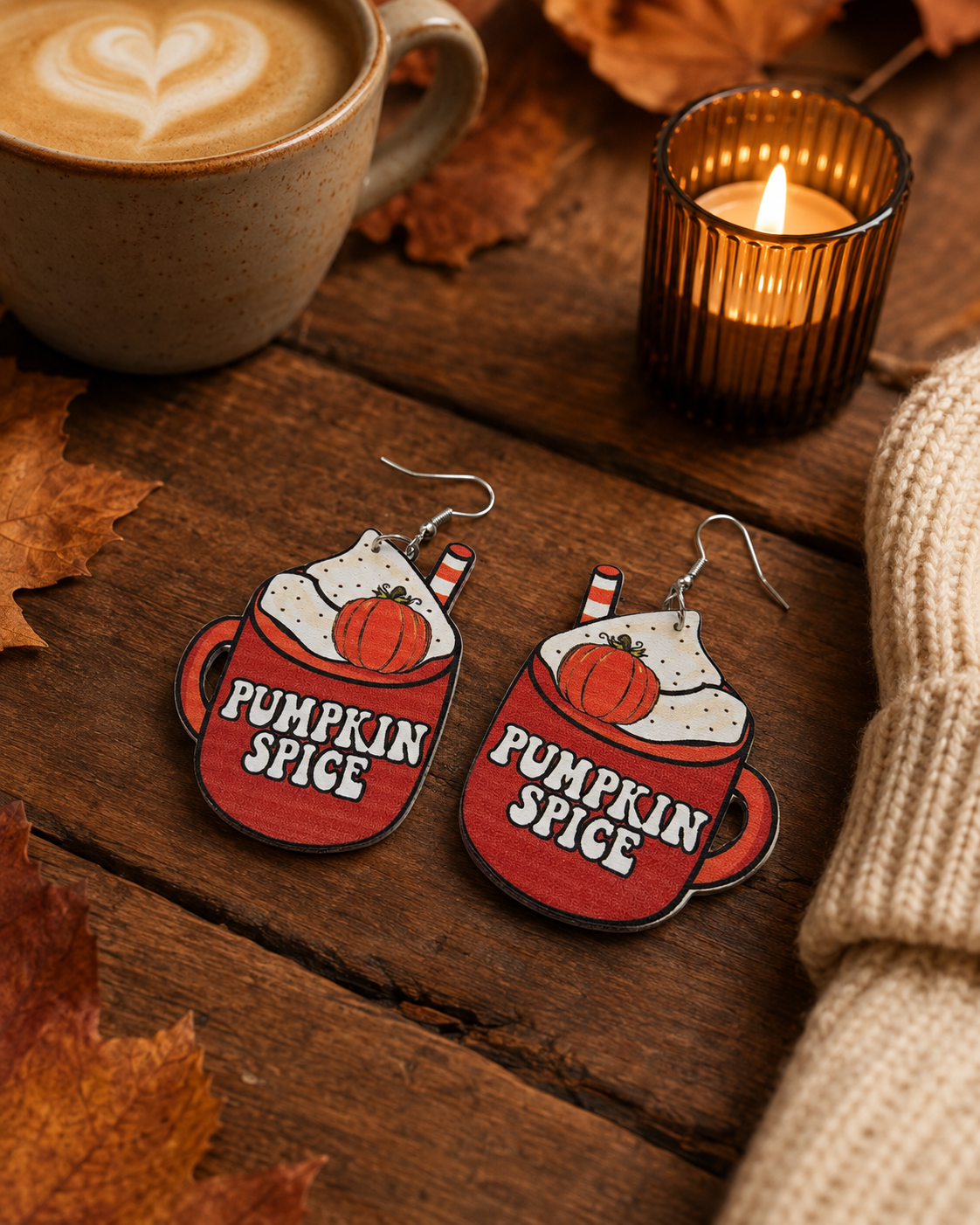 Pumpkin Spice Season Earrings