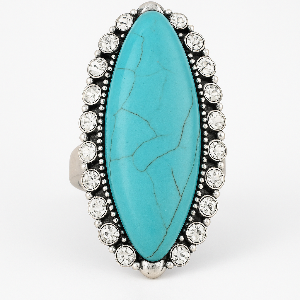 Up On A Rock Cowgirl Western Fashion Adjustable Ring - The Bling Barn western fashion jewelry