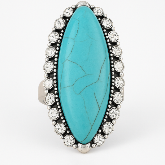 Up On A Rock Cowgirl Western Fashion Adjustable Ring - The Bling Barn western fashion jewelry