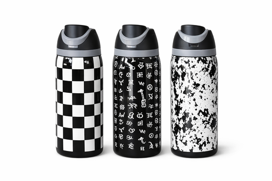 Midnight Cowgirl 30oz Tumbler – Black & White Collection
