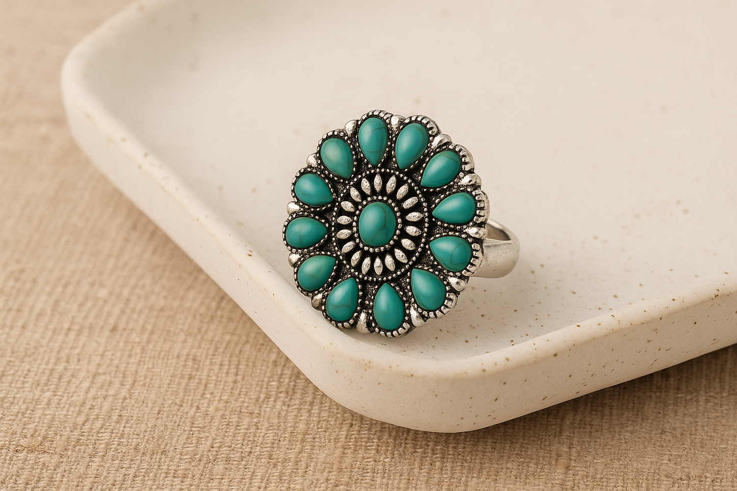 Turquoise Rodeo Bloom Ring