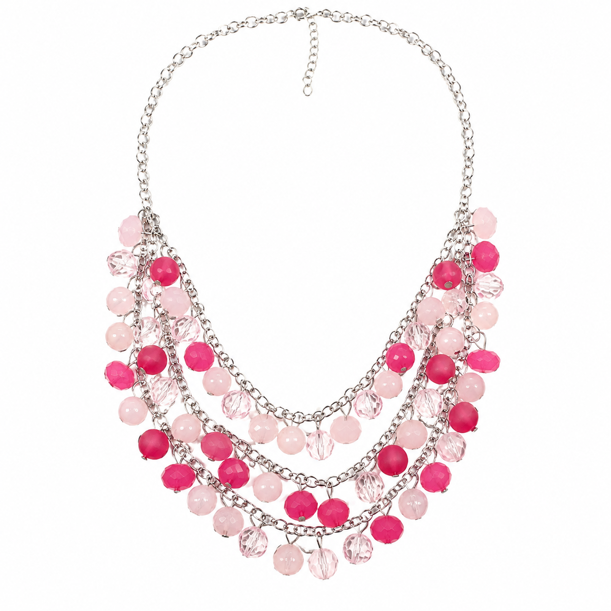 Blush & Berry Layered Statement Necklace