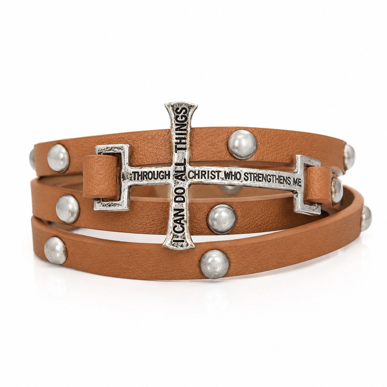 Strength Through Christ Wrap Bracelet