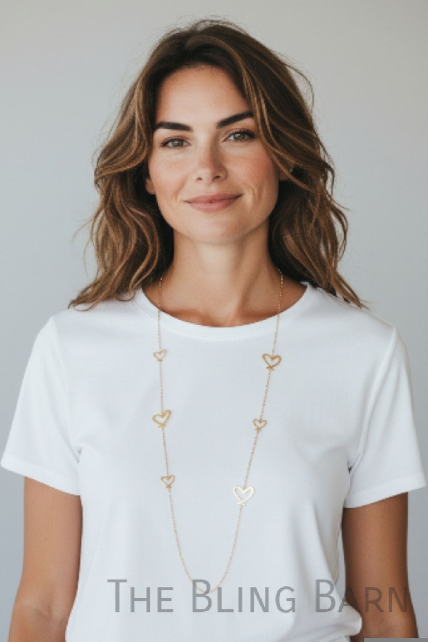 Forever Yours Heart Station Necklace