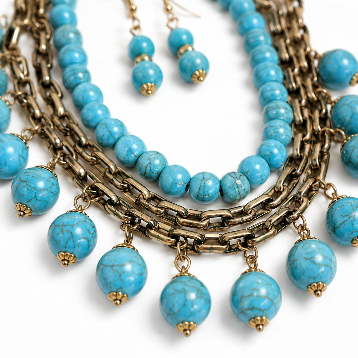 Canyon Keepsake Layered Turquoise Necklace Set
