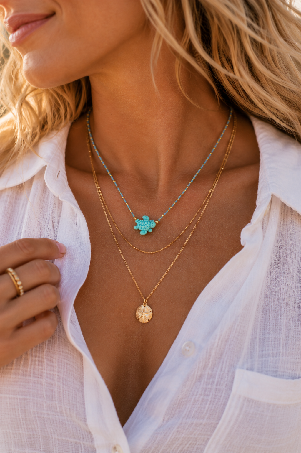 Coastal Cove Turtle Necklace