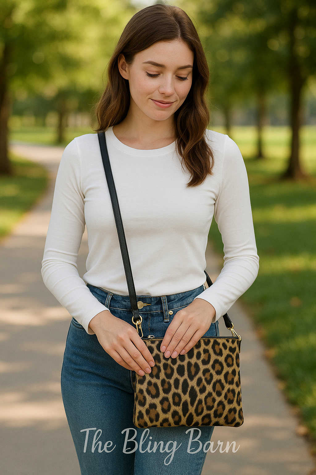 Wild Luxe Leopard Crossbody + Wristlet