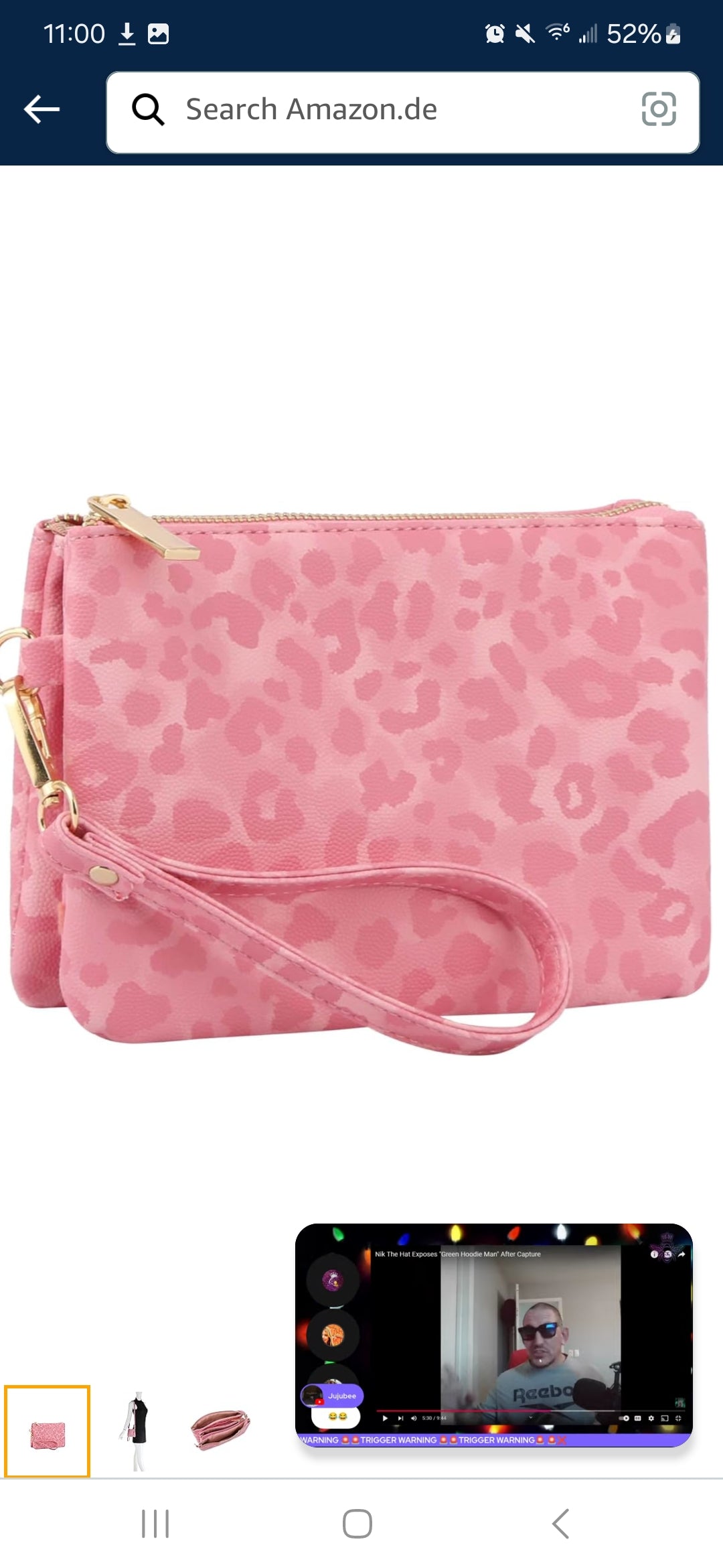 Sweet As Pink Leopard Crossbody Multi Compartment Purse