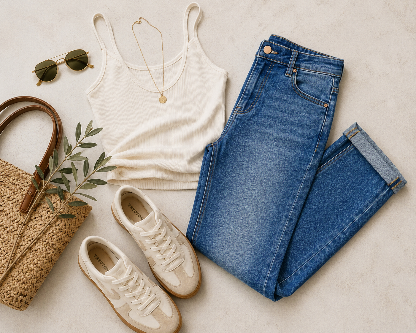 Harbor Cuff Straight Jeans