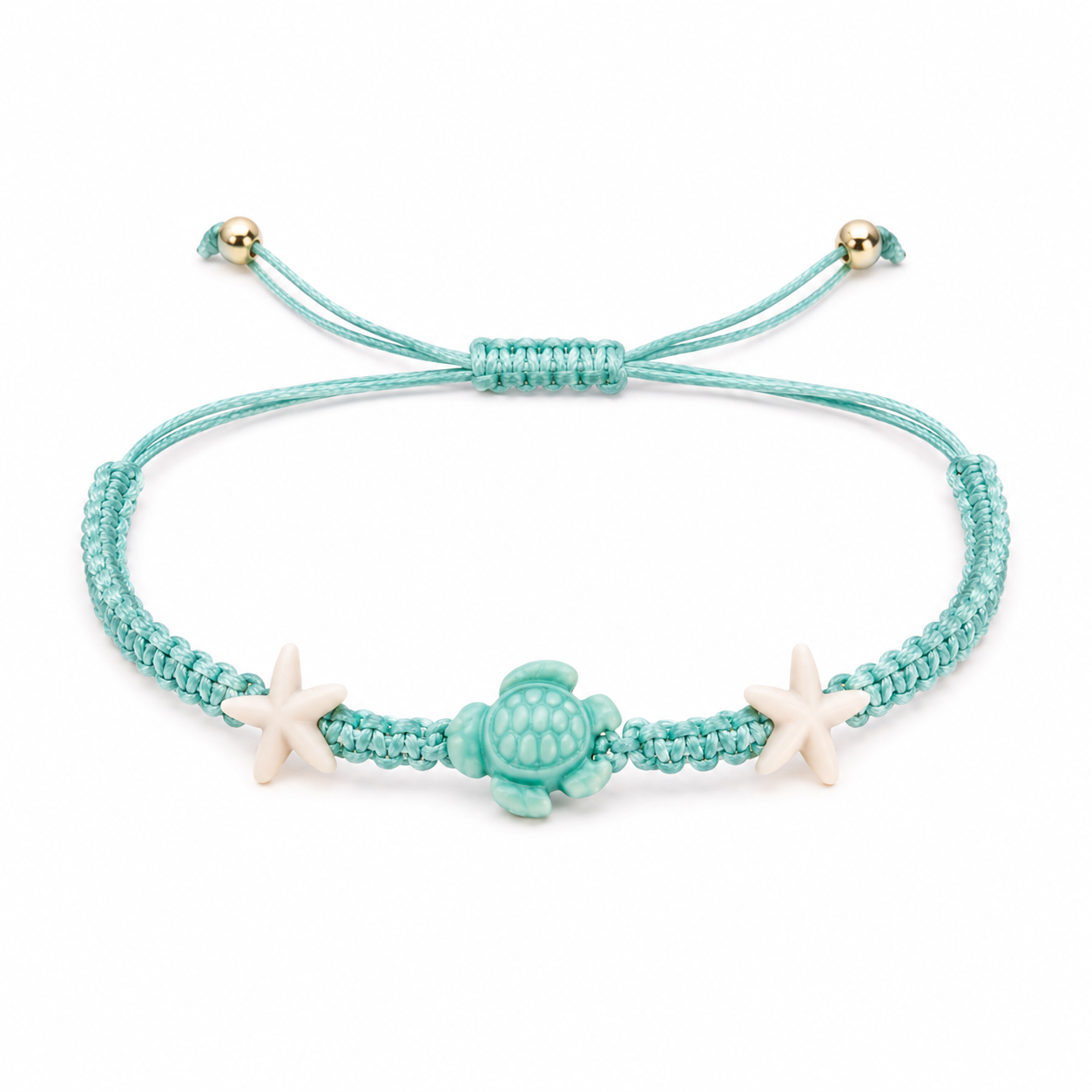 Coastal Cutie Turtle Anklet Collection – Adjustable Beach Turtle & Starfish Summer Anklets for Women & Teens