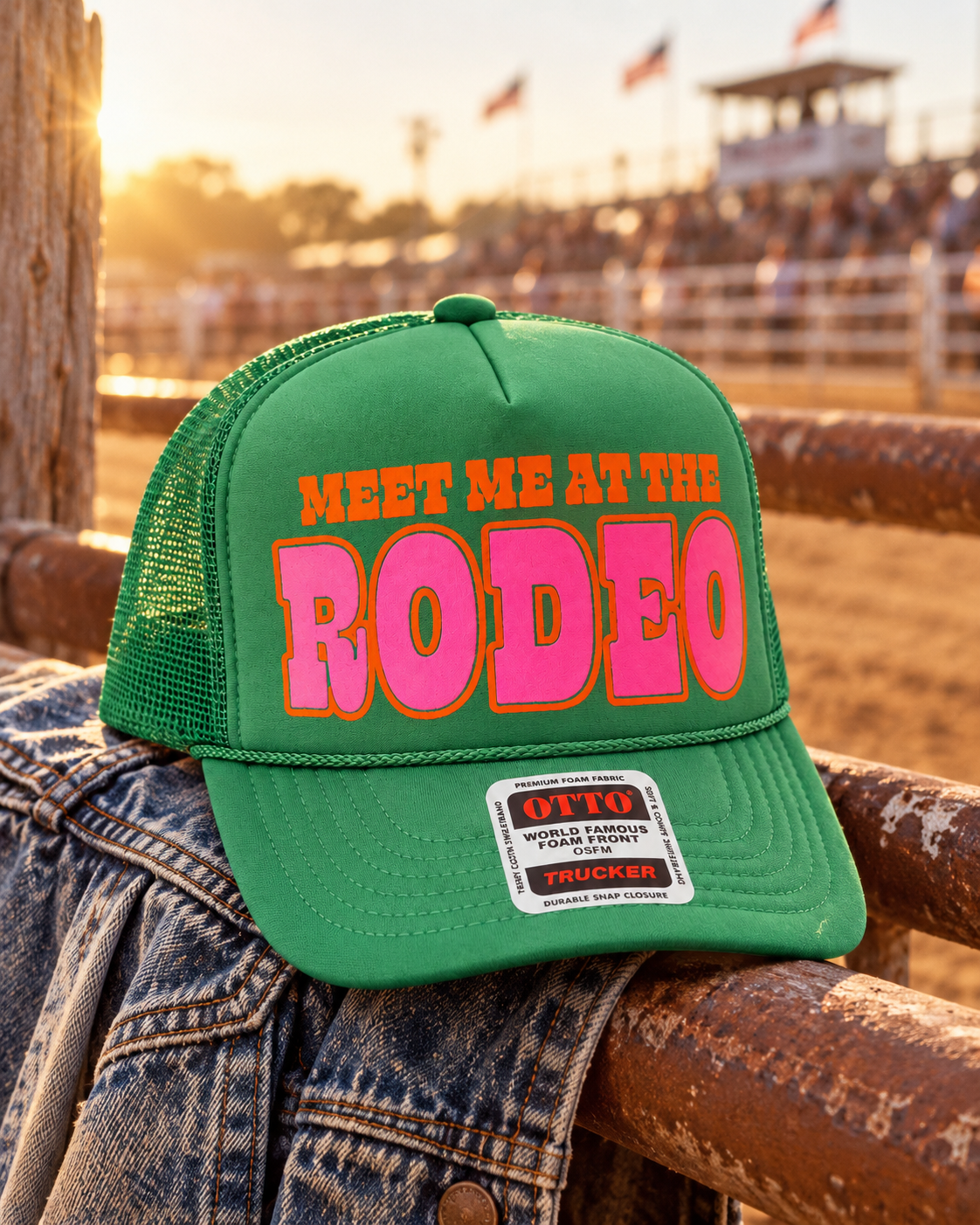 Meet Me at the Rodeo Western Trucker Hat