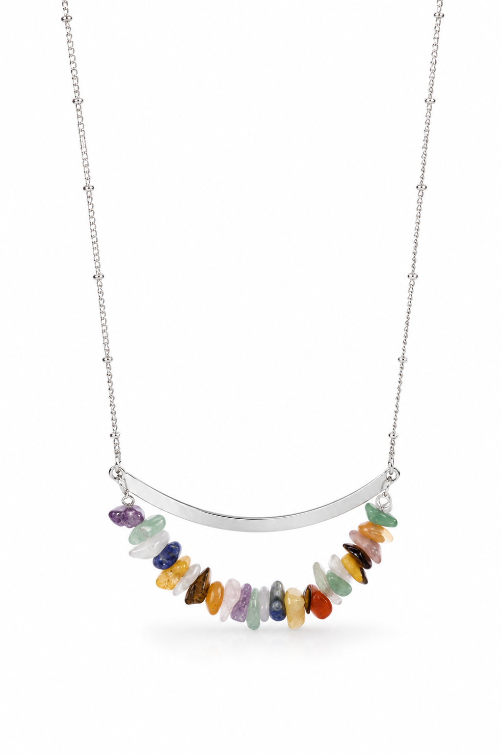 Wildflower Stone Bar Necklace
