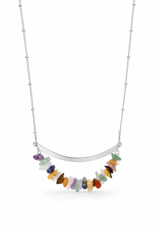 Wildflower Stone Bar Necklace