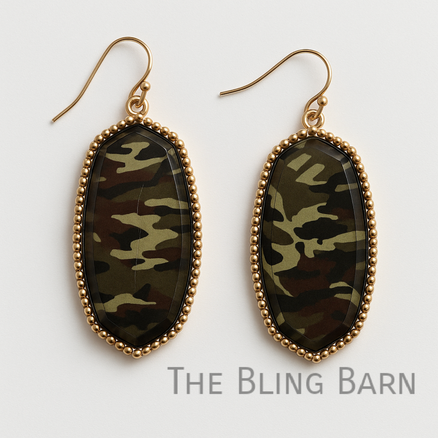 Western Terrain Camo Drop Earrings