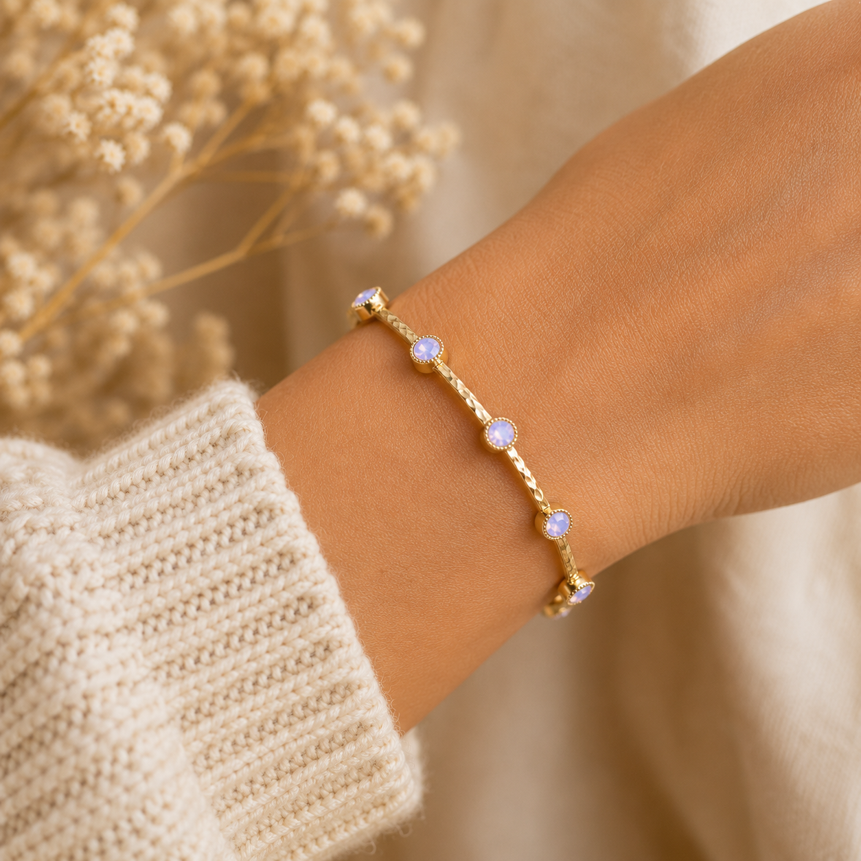 Moonlit Opal Bangle
