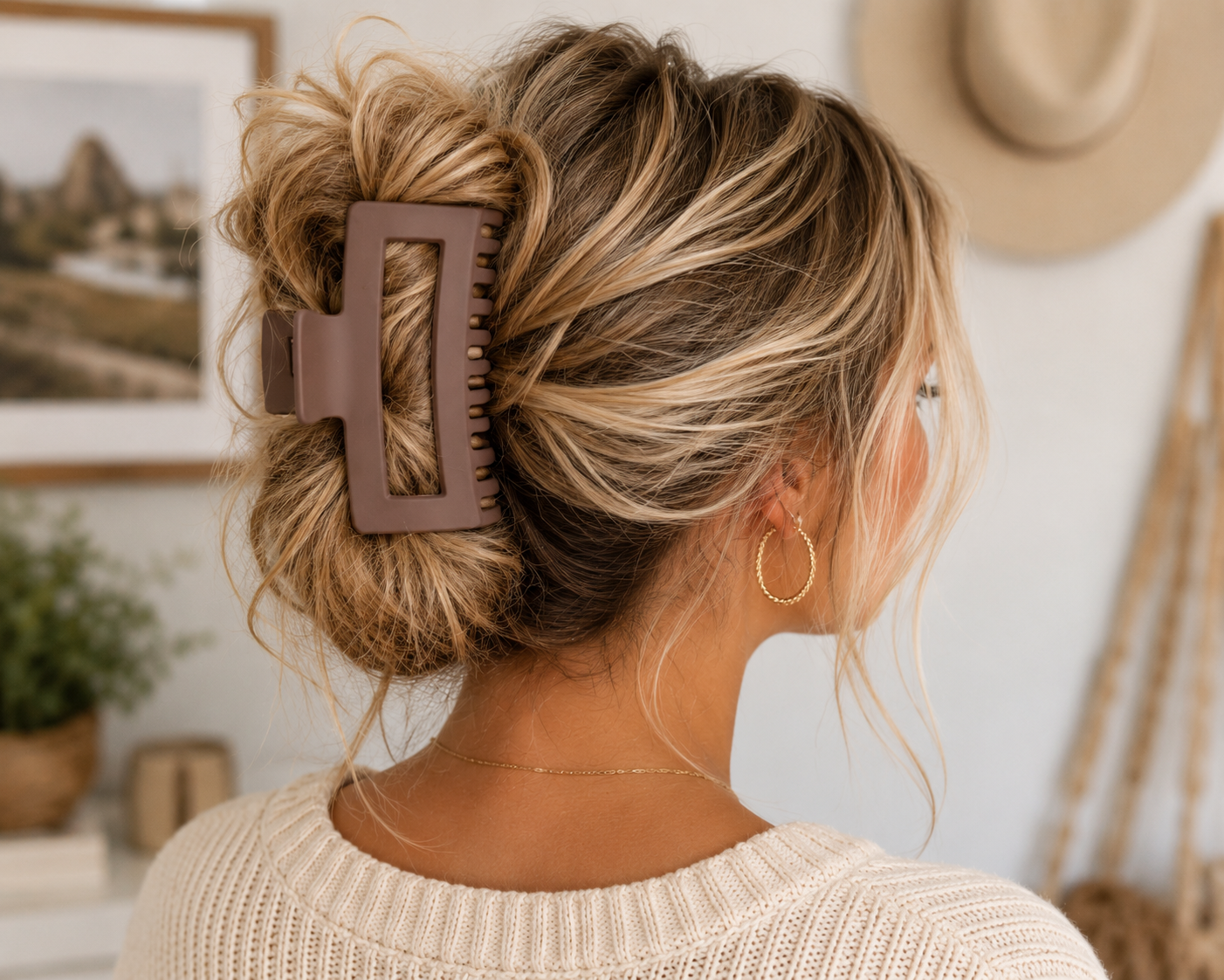 Everyday Matte Rectangle Claw Clip | Large Hair Clip