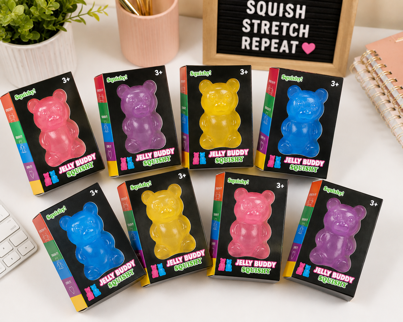 Stretchy Jelly Buddy Squishy Toy