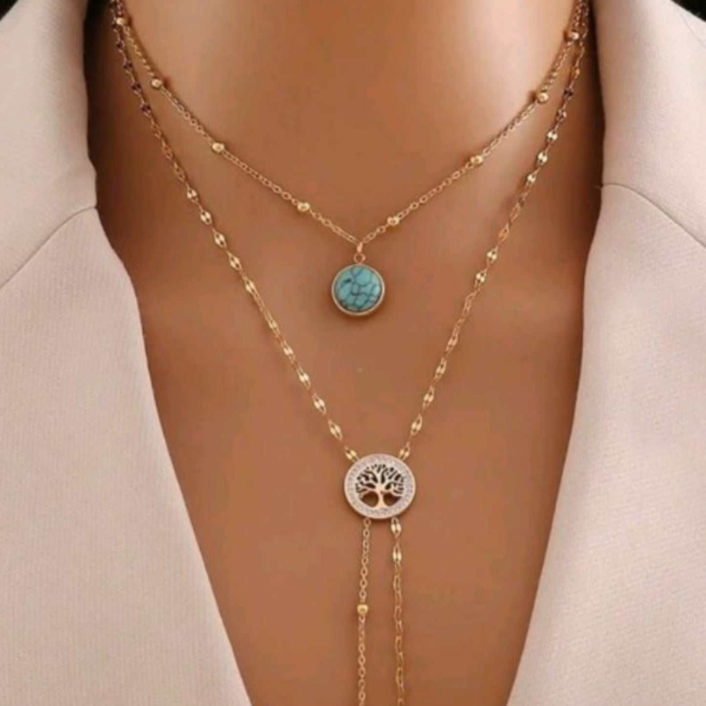 Simple Piece of Life Western Fashion Stainless Steel Necklace