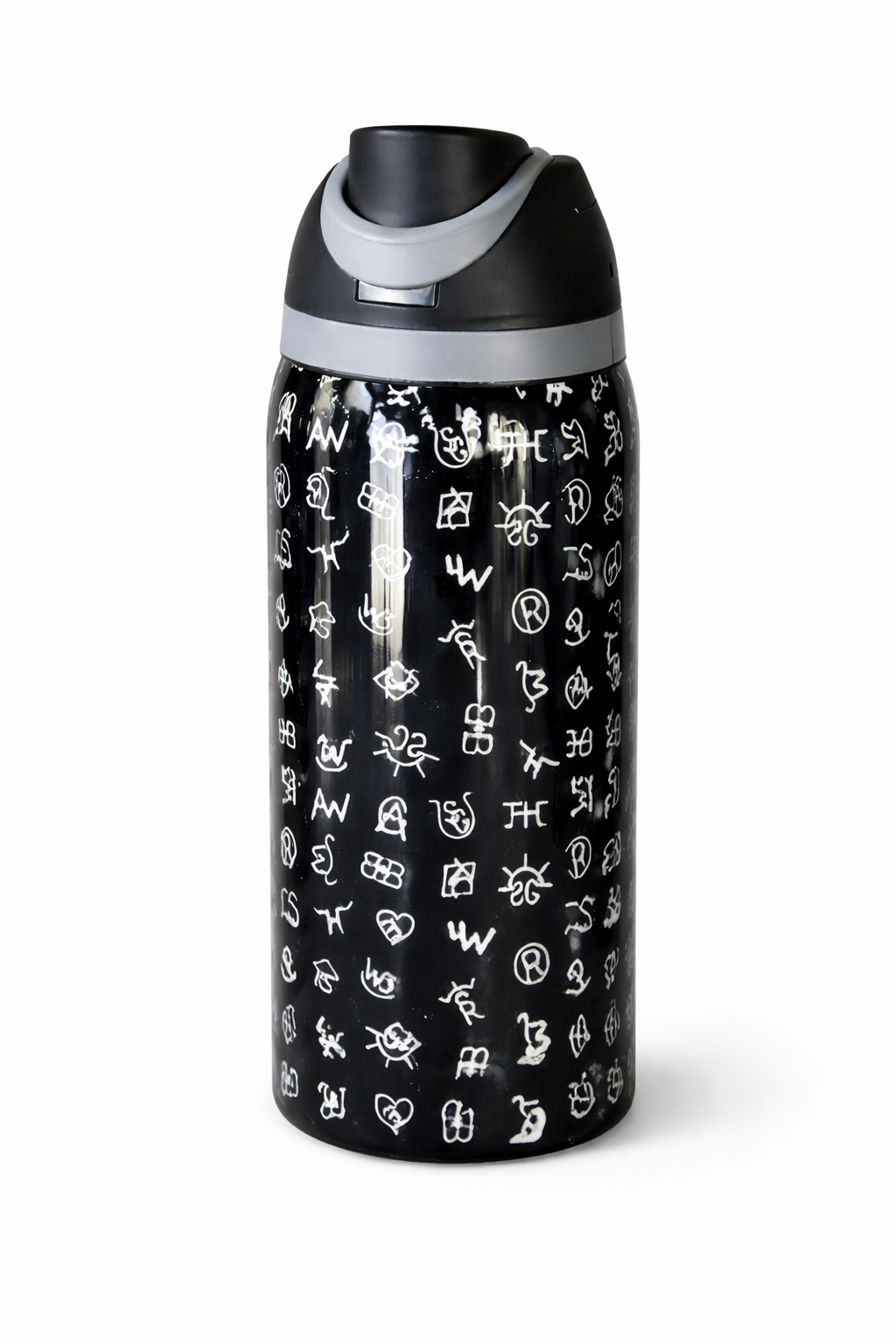 Midnight Cowgirl 30oz Tumbler – Black & White Collection