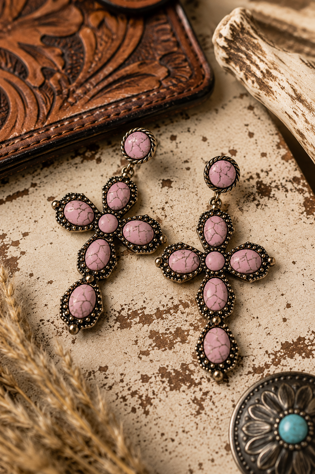 Grace Upon Grace Cross Earrings