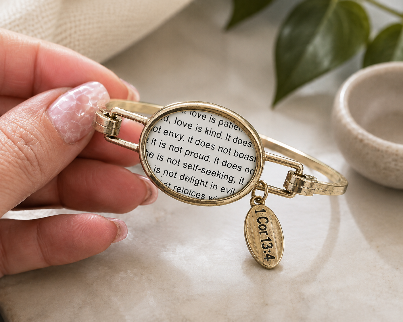 Love Never Fails Cuff Bracelet