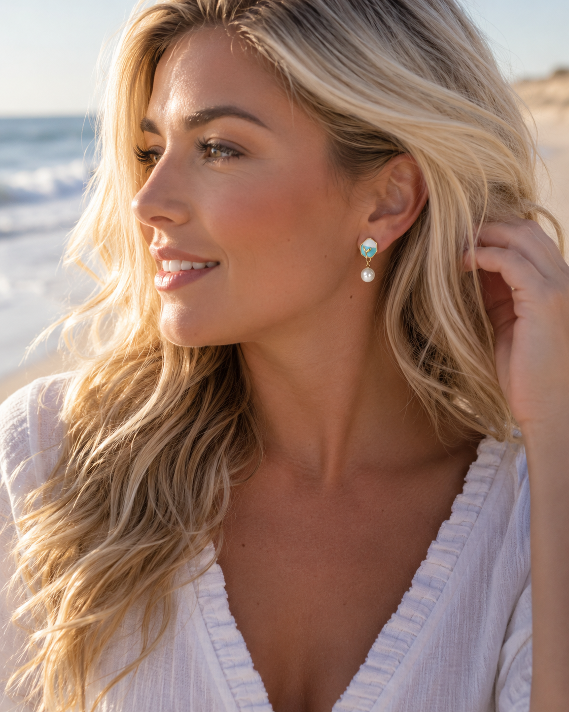 Mermaid's Kiss Pearl Studs